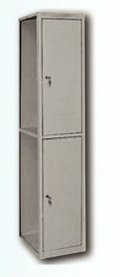 Шкаф металлический 2-секционный дополнительный 300 - 1800 - 500 мм